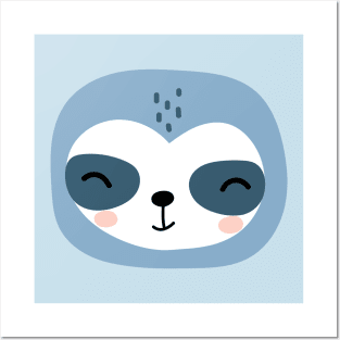 Cute Sloth Posters and Art